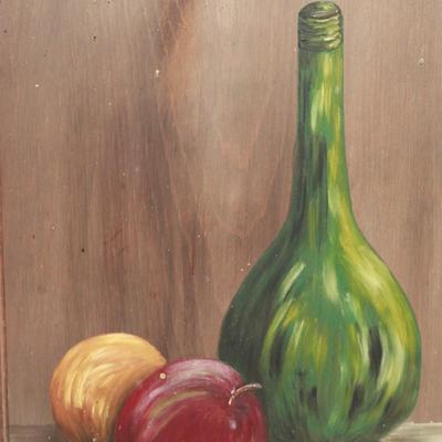 Vintage Painting on Wood by Colleen DeFraites, 1979
