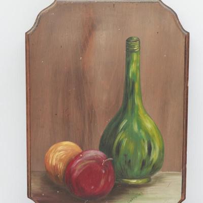 Vintage Painting on Wood by Colleen DeFraites, 1979