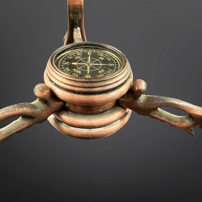 Globe on Tripod Stand & Compass