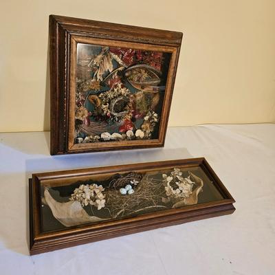 Two Woodland Style Shadow Boxes (LR-JS)
