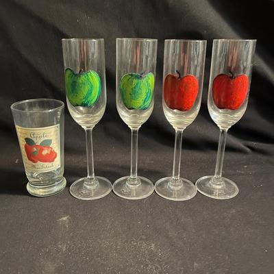 Royal Tuscan Crystal Flutes, Tervis Tumblers & More Apple Themed Kitchenware (P-MG)