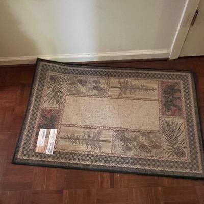 Decorative Mirror w/ Carved Bear & Door Mat (GB2-RG)