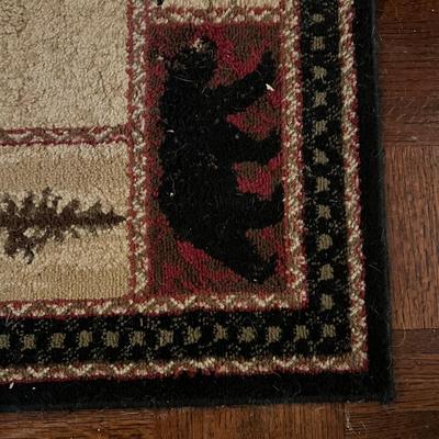 Decorative Mirror w/ Carved Bear & Door Mat (GB2-RG)