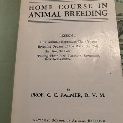 Home Course of Animal Breeding Lot