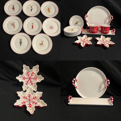 Hallmark Snowflake Dishes, Reindeer Plates & More (K-MG)