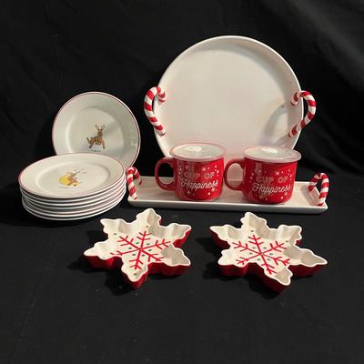 Hallmark Snowflake Dishes, Reindeer Plates & More (K-MG)