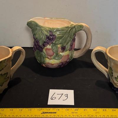 Ceramic Fruit Pitcher and More