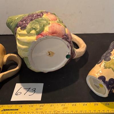 Ceramic Fruit Pitcher and More