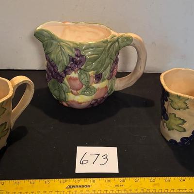 Ceramic Fruit Pitcher and More