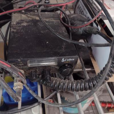 Cobra CB Radio and Midland CB Receiver with Accessories as Shown