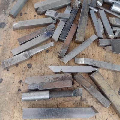 Collection of Lathe Metalworking Machine Cutting or Tool Bits
