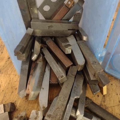 Collection of Lathe Metalworking Machine Cutting or Tool Bits