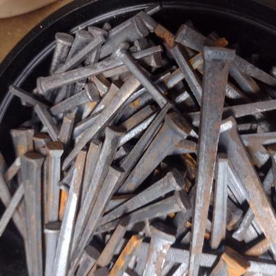 Collection of Vintage Square Cut Nail and Other
