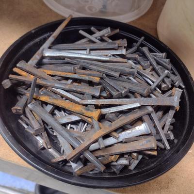 Collection of Vintage Square Cut Nail and Other