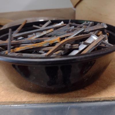 Collection of Vintage Square Cut Nail and Other