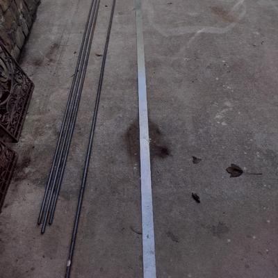 Assortment of Hot Rolled or Roller Metal Rods Various Lengths (See all Pictures)