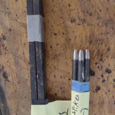 Assortment of Hot Rolled or Roller Metal Rods Various Lengths (See all Pictures)