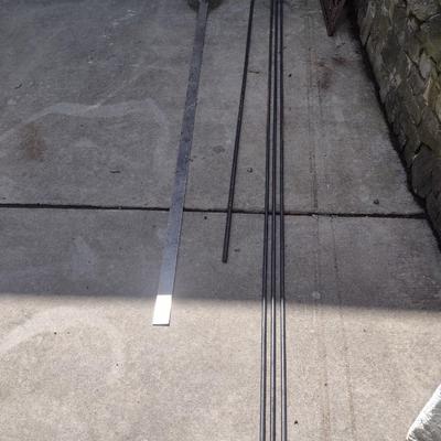 Assortment of Hot Rolled or Roller Metal Rods Various Lengths (See all Pictures)