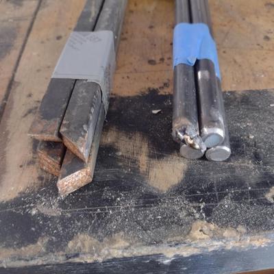 Assortment of Hot Rolled or Roller Metal Rods Various Lengths (See all Pictures)