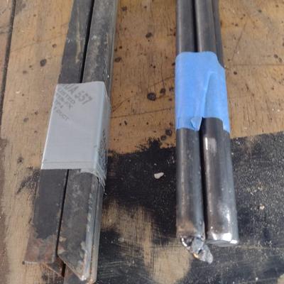 Assortment of Hot Rolled or Roller Metal Rods Various Lengths (See all Pictures)