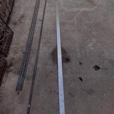 Assortment of Hot Rolled or Roller Metal Rods Various Lengths (See all Pictures)
