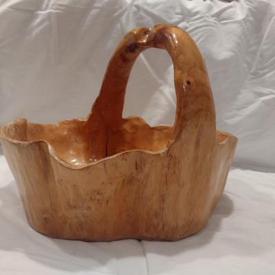 Hand Crafted Burl Wood Bowl
