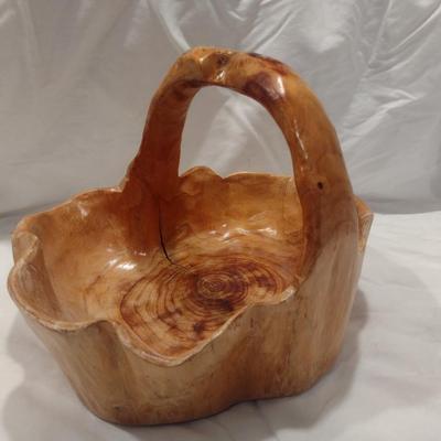 Hand Crafted Burl Wood Bowl