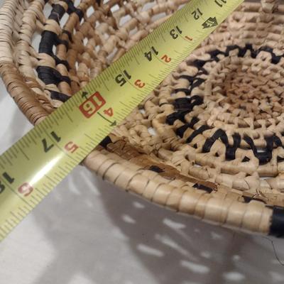 Pair of Hand-Woven Grass Baskets
