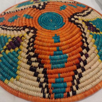 Pair of Hand-Woven Grass Baskets
