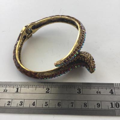 Unmarked snake rhinestone beautiful unique bracelet