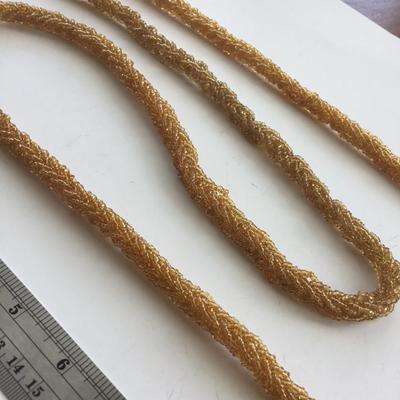 Super long vintage beaded tassel scarf jewelry