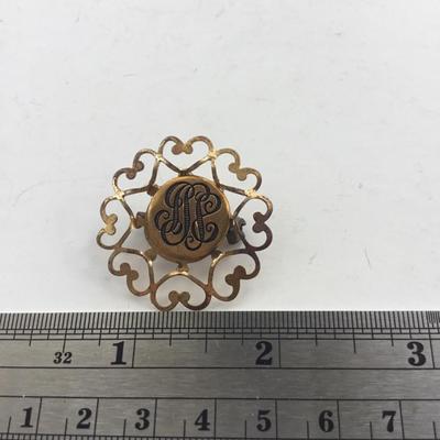 Gold tone vintage pin