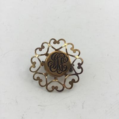 Gold tone vintage pin