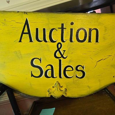 Auction sign