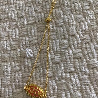Coral Kendra Scott slider bracelet