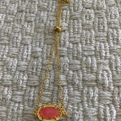 Coral Kendra Scott slider bracelet