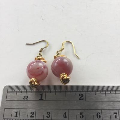 Unmarked beautiful color dangle earrings