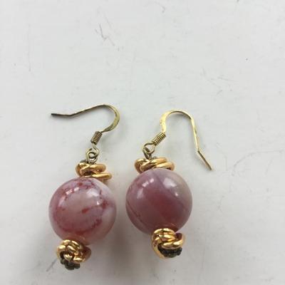 Unmarked beautiful color dangle earrings