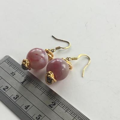 Unmarked beautiful color dangle earrings