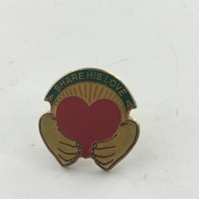 Share his love vintage push pin