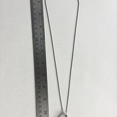 Silver tone unique fashion necklace