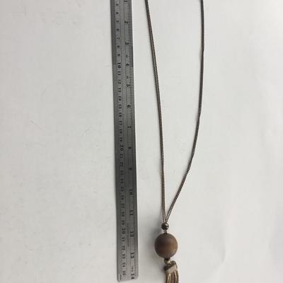 Unmarked tassel unique necklace