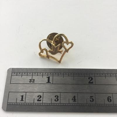 Bird inside heart fashion push pin