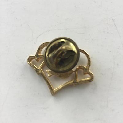 Bird inside heart fashion push pin