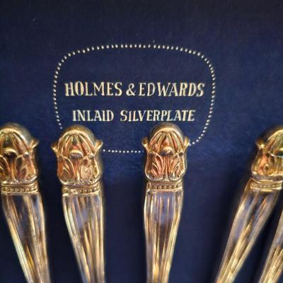 225pc Set 1938 Holmes & Edward's 'Danish Princess' Silverplate Flatware & Cases (DR-JS)