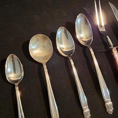 225pc Set 1938 Holmes & Edward's 'Danish Princess' Silverplate Flatware & Cases (DR-JS)