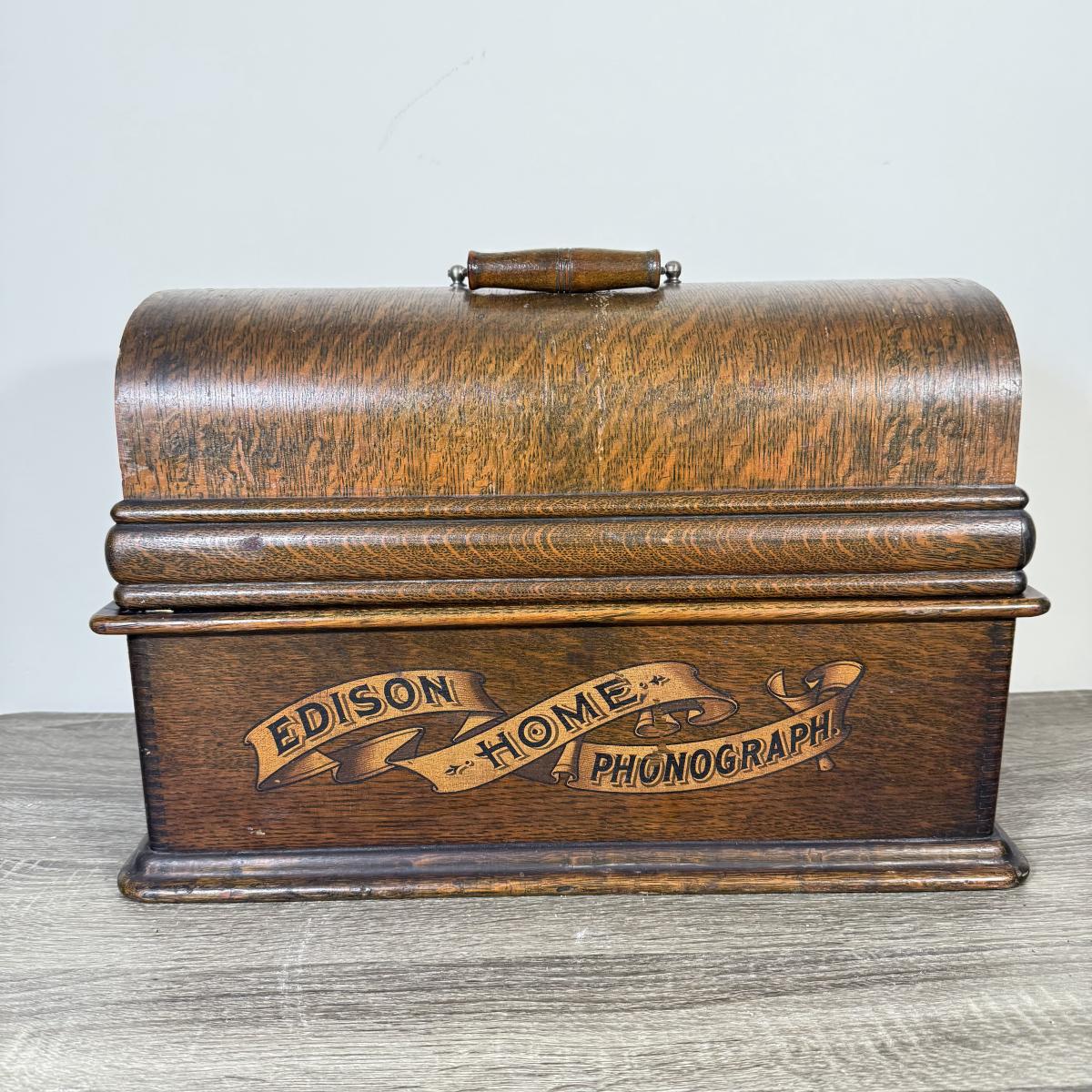 LOT 37K: Antique Edison Home Phonograph Box | EstateSales.org