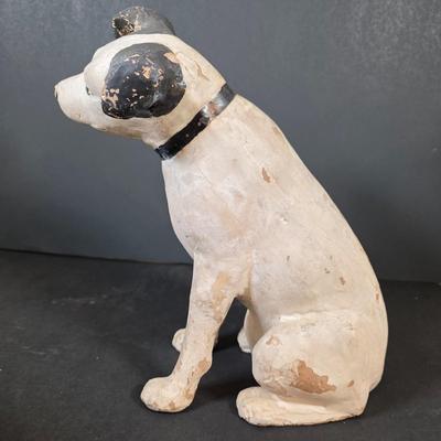LOT 41K: Pair of Vintage RCA Nipper Paper Mache Figurines