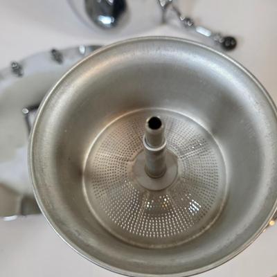 LOT 43K: MCM London & Brighton Chromium Footed Martini/Cocktail Shaker, Along w/Farber Brothers Serving Tray & GE Electric Coffee...