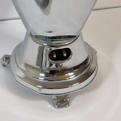 LOT 43K: MCM London & Brighton Chromium Footed Martini/Cocktail Shaker, Along w/Farber Brothers Serving Tray & GE Electric Coffee...